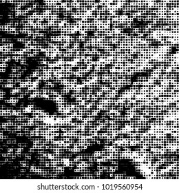 Grunge background of black and white. Abstract monochrome vector pattern