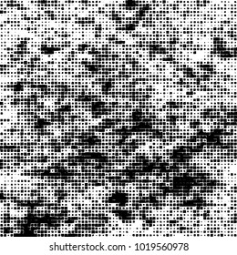 Grunge background of black and white. Abstract monochrome vector pattern