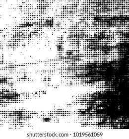 Grunge background of black and white. Abstract monochrome vector pattern