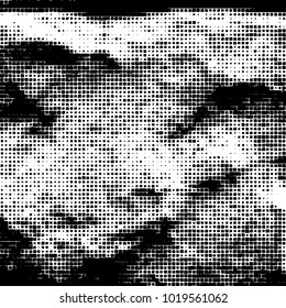 Grunge background of black and white. Abstract monochrome vector pattern