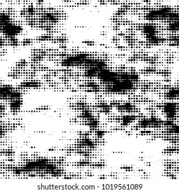 Grunge background of black and white. Abstract monochrome vector pattern