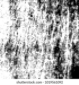 Grunge background of black and white. Abstract monochrome vector pattern