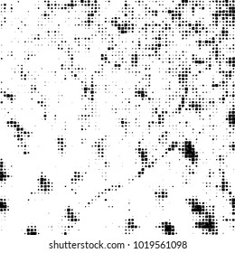 Grunge background of black and white. Abstract monochrome vector pattern