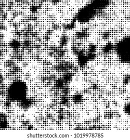 Grunge background of black and white. Abstract monochrome vector pattern
