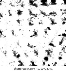 Grunge background of black and white. Abstract monochrome vector pattern