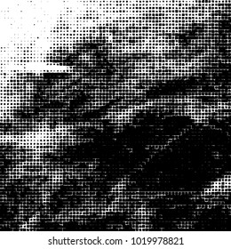 Grunge background of black and white. Abstract monochrome vector pattern