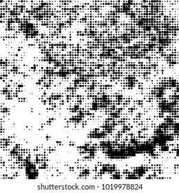 Grunge background of black and white. Abstract monochrome vector pattern
