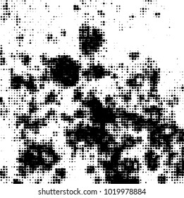 Grunge background of black and white. Abstract monochrome vector pattern