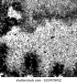 Grunge background of black and white. Abstract monochrome vector pattern