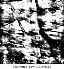 Grunge background of black and white. Abstract monochrome vector pattern
