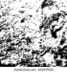 Grunge background of black and white. Abstract monochrome vector pattern