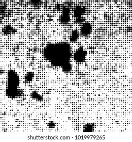 Grunge background of black and white. Abstract monochrome vector pattern