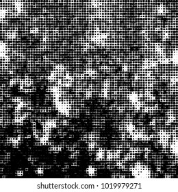 Grunge background of black and white. Abstract monochrome vector pattern