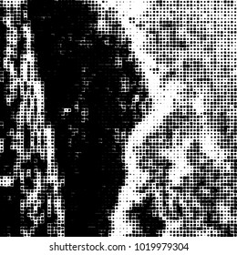 Grunge background of black and white. Abstract monochrome vector pattern