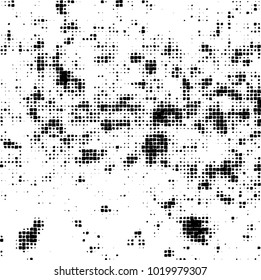 Grunge background of black and white. Abstract monochrome vector pattern