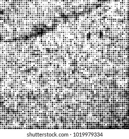Grunge background of black and white. Abstract monochrome vector pattern