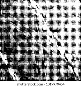 Grunge background of black and white. Abstract monochrome vector pattern
