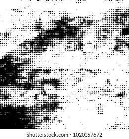 Grunge background of black and white. Abstract monochrome vector pattern