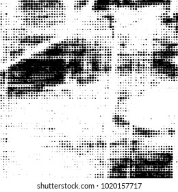 Grunge background of black and white. Abstract monochrome vector pattern