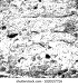 Grunge background of black and white. Abstract monochrome vector pattern