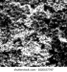 Grunge background of black and white. Abstract monochrome vector pattern