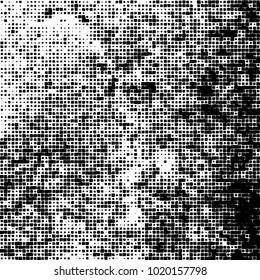 Grunge background of black and white. Abstract monochrome vector pattern