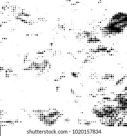 Grunge background of black and white. Abstract monochrome vector pattern