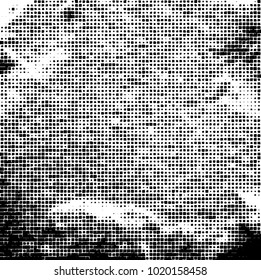 Grunge background of black and white. Abstract monochrome vector pattern