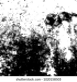 Grunge background of black and white. Abstract monochrome vector pattern
