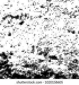 Grunge background of black and white. Abstract monochrome vector pattern