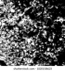 Grunge background of black and white. Abstract monochrome vector pattern