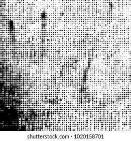 Grunge background of black and white. Abstract monochrome vector pattern