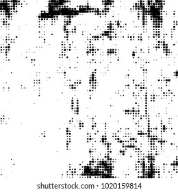 Grunge background of black and white. Abstract monochrome vector pattern