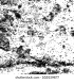 Grunge background of black and white. Abstract monochrome vector pattern