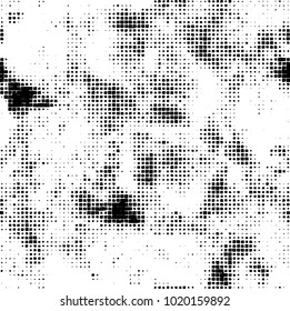 Grunge background of black and white. Abstract monochrome vector pattern