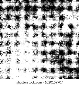 Grunge background of black and white. Abstract monochrome vector pattern