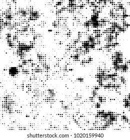 Grunge background of black and white. Abstract monochrome vector pattern