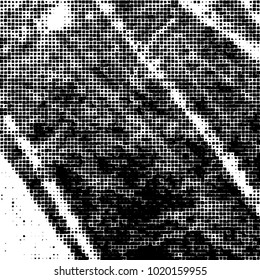 Grunge background of black and white. Abstract monochrome vector pattern