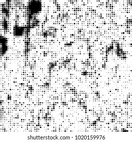 Grunge background of black and white. Abstract monochrome vector pattern