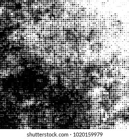 Grunge background of black and white. Abstract monochrome vector pattern
