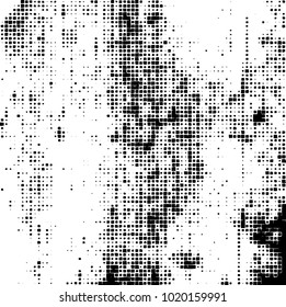 Grunge background of black and white. Abstract monochrome vector pattern