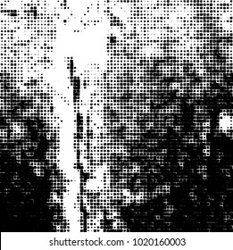 Grunge background of black and white. Abstract monochrome vector pattern