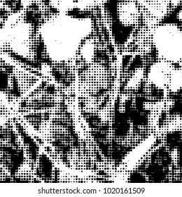 Grunge background of black and white. Abstract monochrome vector pattern