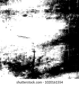 Grunge background of black and white. Abstract monochrome vector pattern