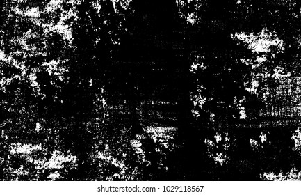Grunge background of black and white. Abstract monochrome vector texture of dust, stains, chips, dots