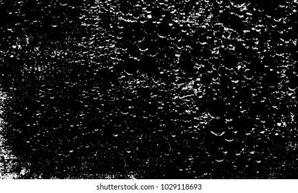 Grunge background of black and white. Abstract monochrome vector texture of dust, stains, chips, dots