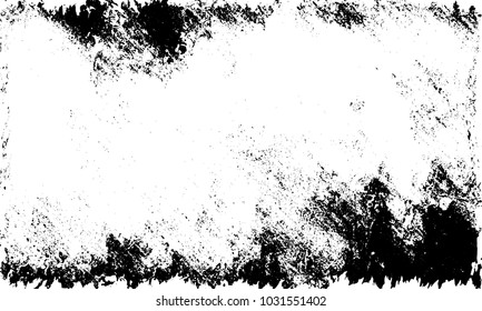 Grunge background of black and white. Abstract monochrome vector texture of dust, stains, chips, dots