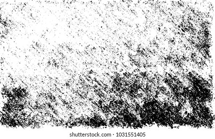 Grunge background of black and white. Abstract monochrome vector texture of dust, stains, chips, dots