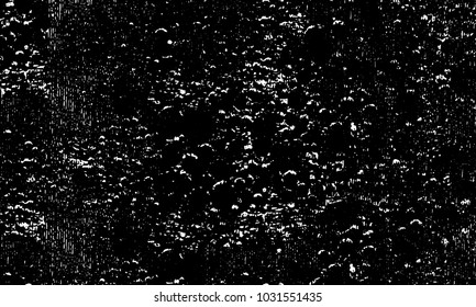 Grunge background of black and white. Abstract monochrome vector texture of dust, stains, chips, dots