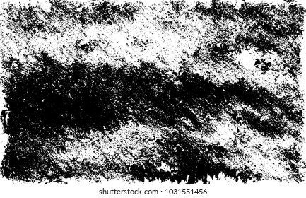 Grunge background of black and white. Abstract monochrome vector texture of dust, stains, chips, dots